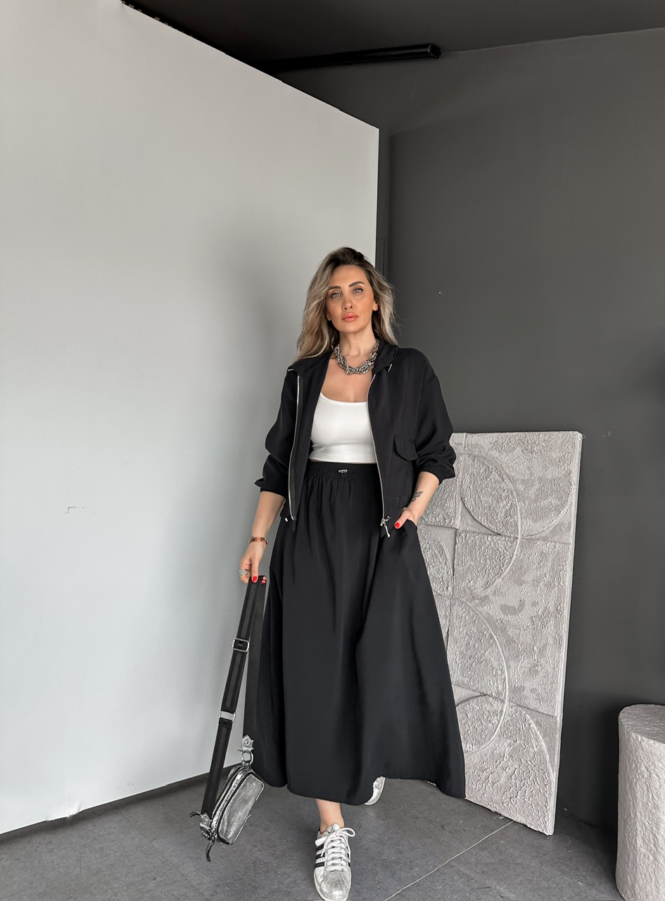 Siyah Kapak Cepli Etekli Modal Takım