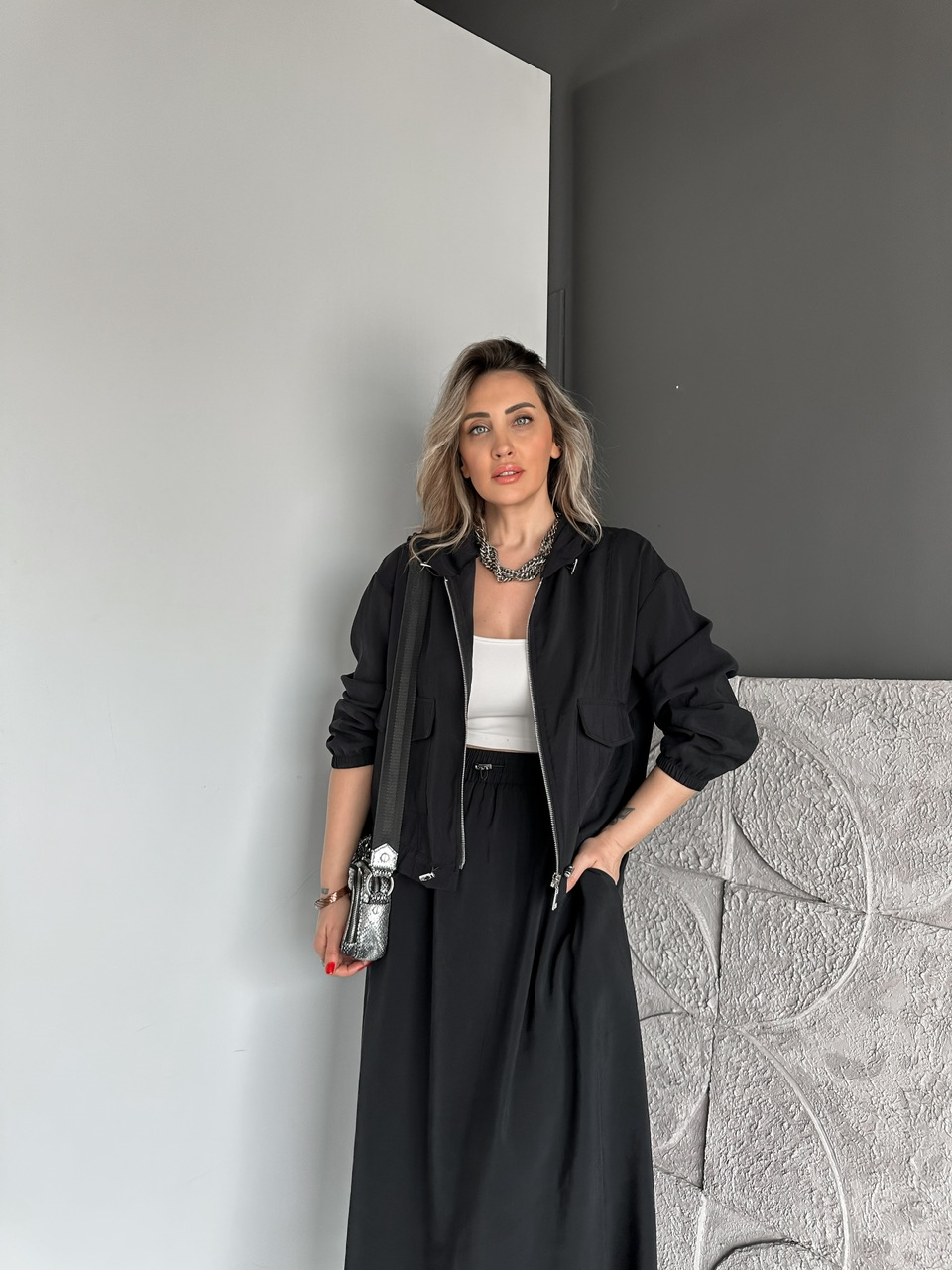 Siyah Kapak Cepli Etekli Modal Takım