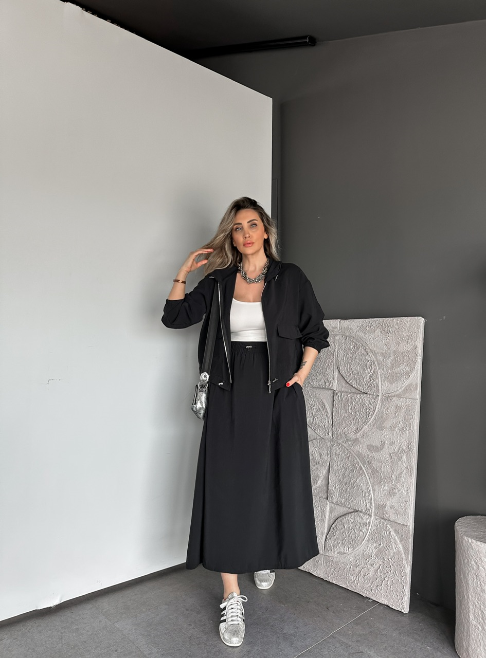 Siyah Kapak Cepli Etekli Modal Takım