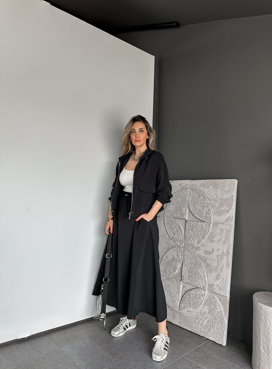 Siyah Kapak Cepli Etekli Modal Takım