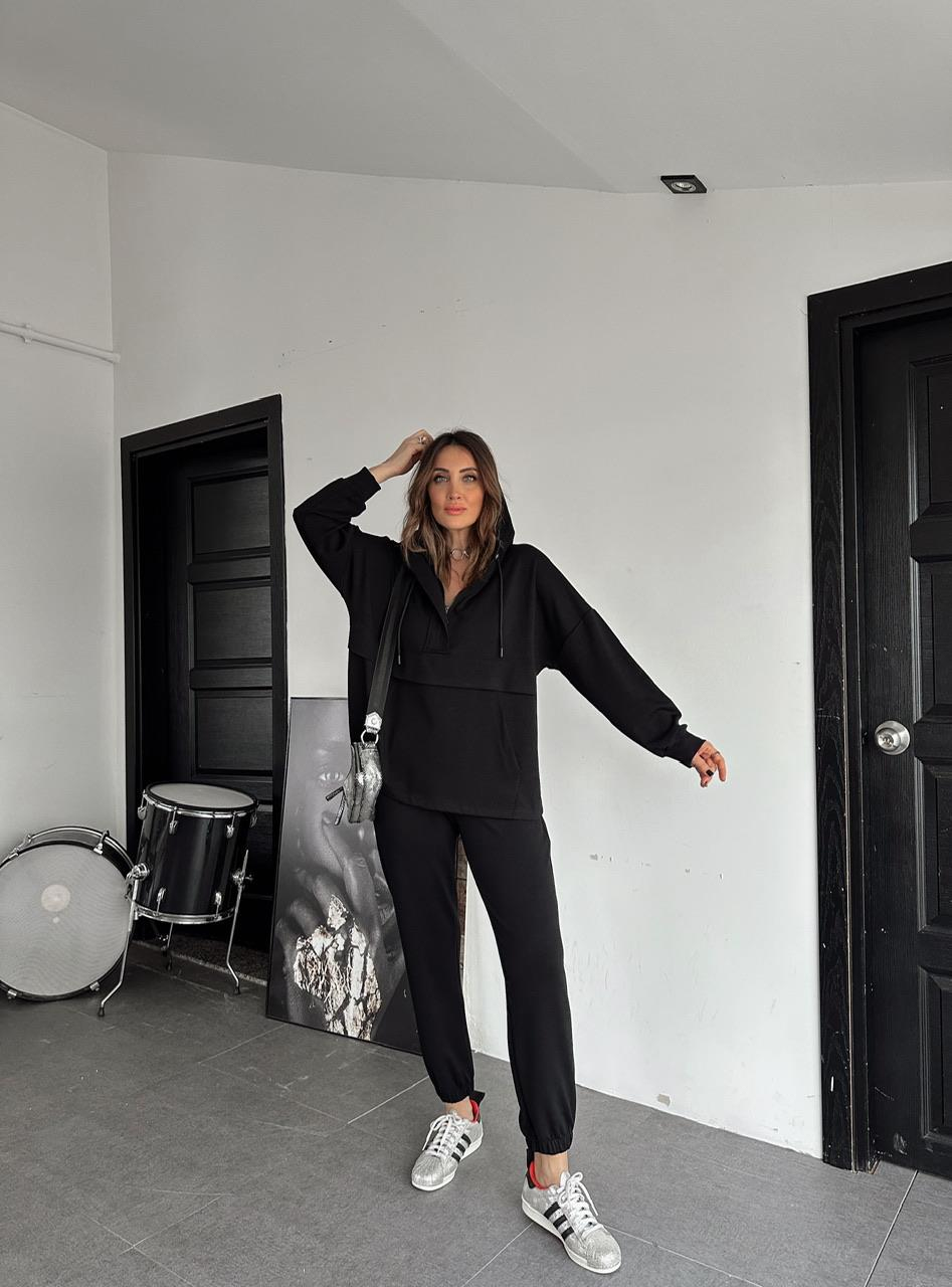 Siyah Kapşonlu Modal Spor Takım