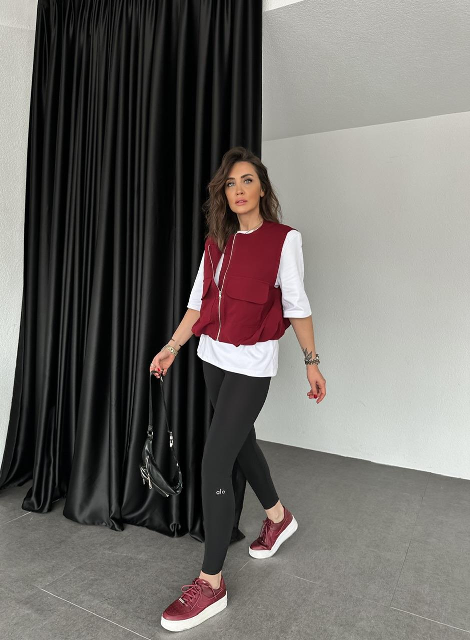 Siyah Likralı Premium Tayt