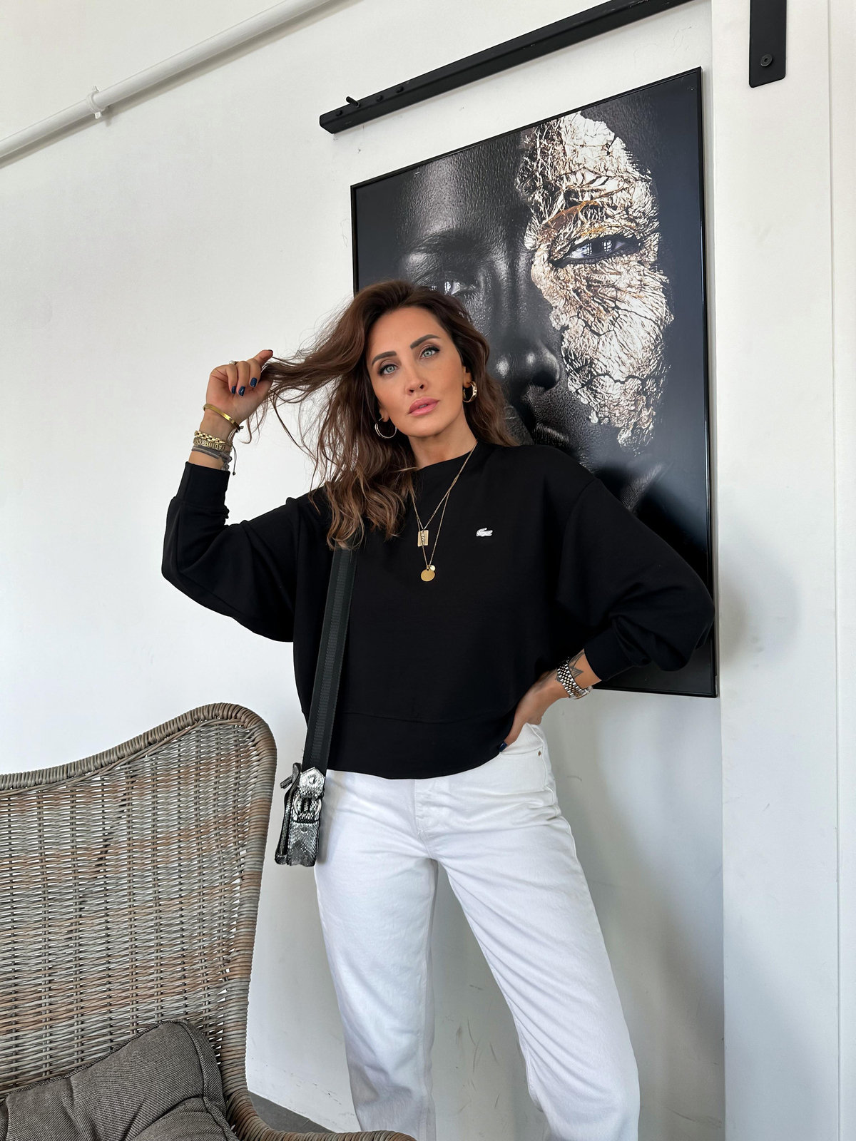 Siyah Modal Premium Sweatshirt