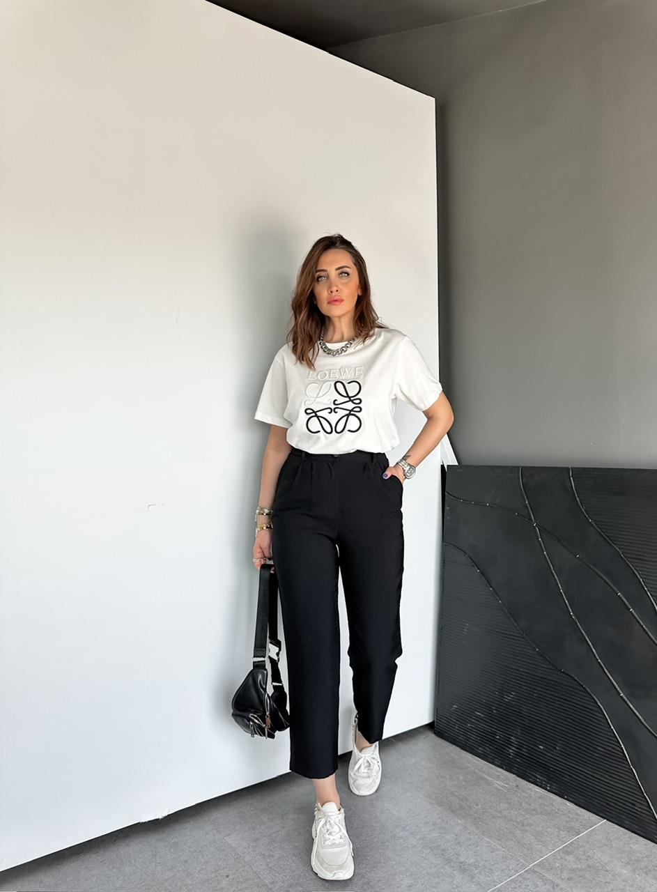 Siyah Orijinal Beli Lastikli Pantolon
