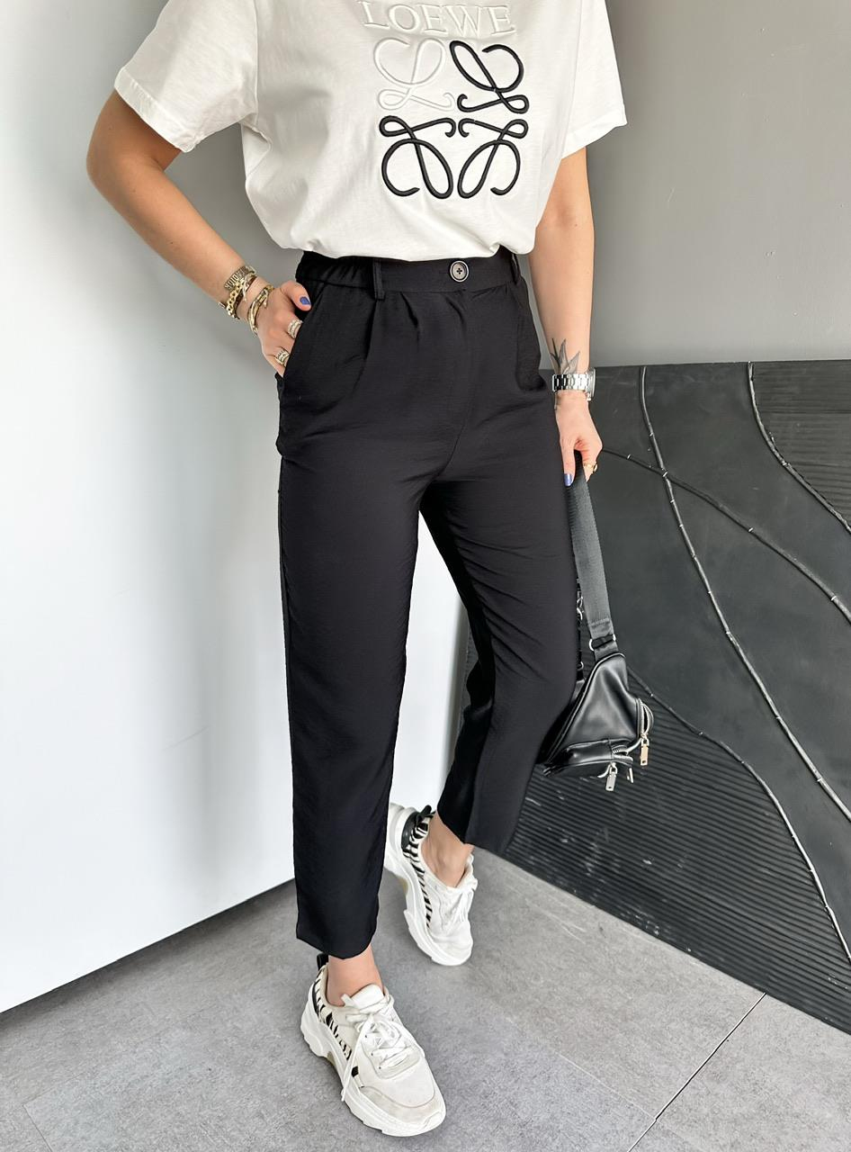 Siyah Orijinal Beli Lastikli Pantolon