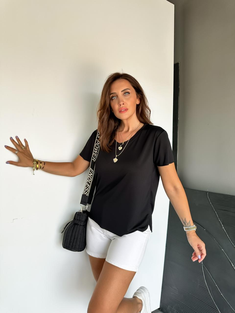 Siyah Orijinal Pamuk Tshirt