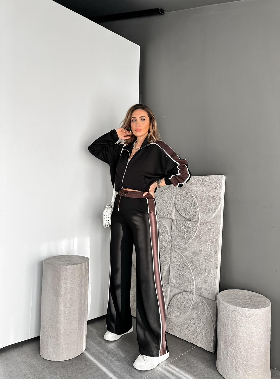Siyah Şeritli Biyeli Modal Spor Takım