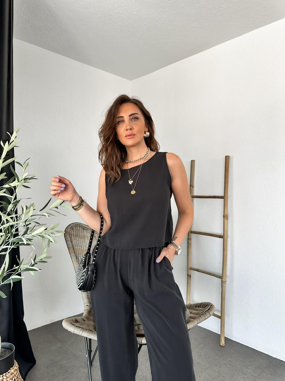 Siyah Sıfır Kol Soft Takım