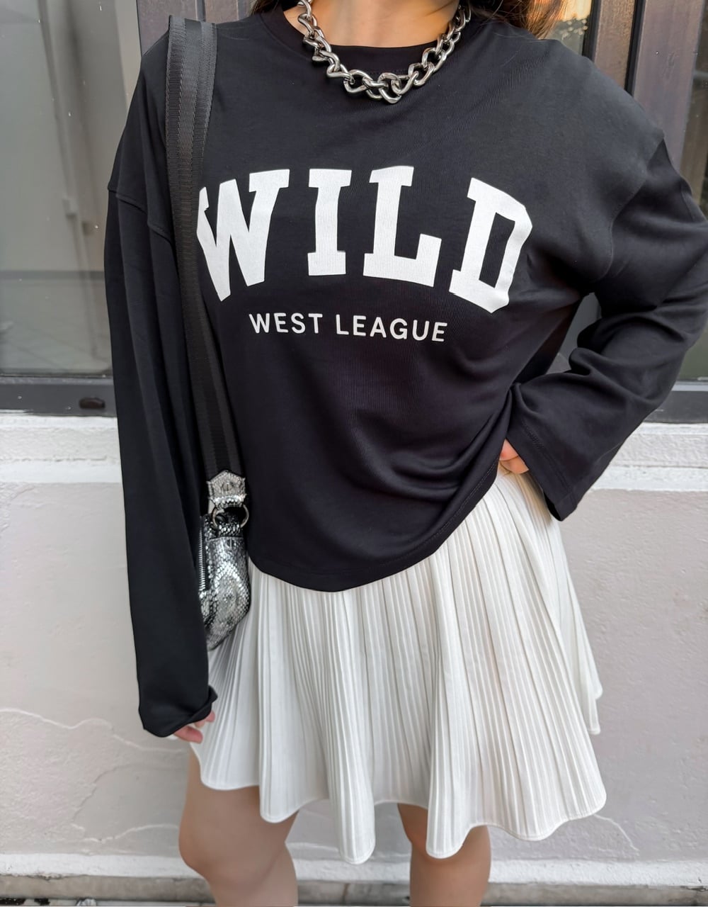 Siyah Wild West Modal Sweatshirt