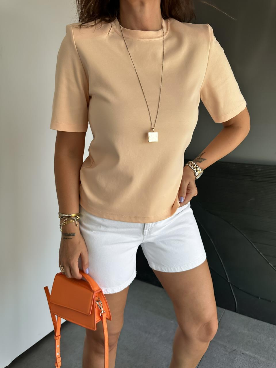 Somon Vatkalı Cotton Tshirt