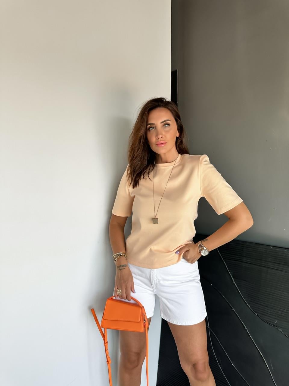 Somon Vatkalı Cotton Tshirt