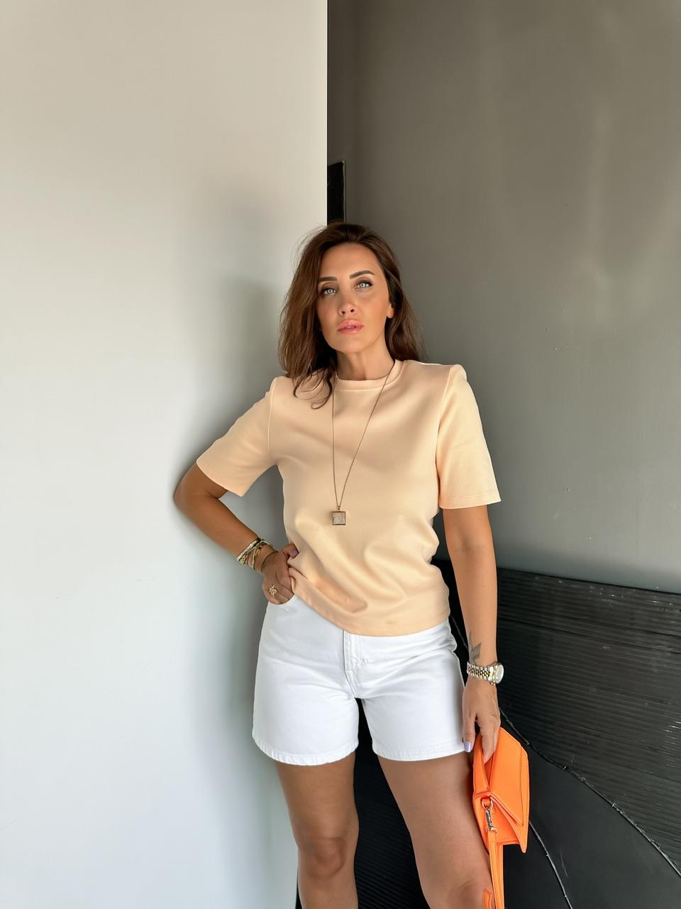 Somon Vatkalı Cotton Tshirt