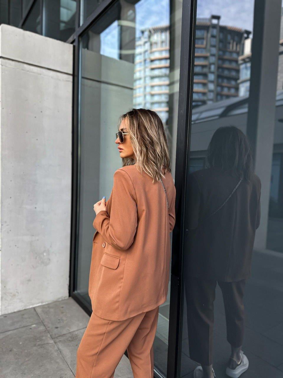 Tarçın Kruvaze Blazer Ceket