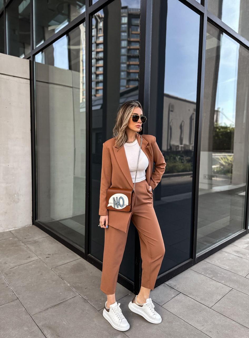 Tarçın Kruvaze Blazer Ceket