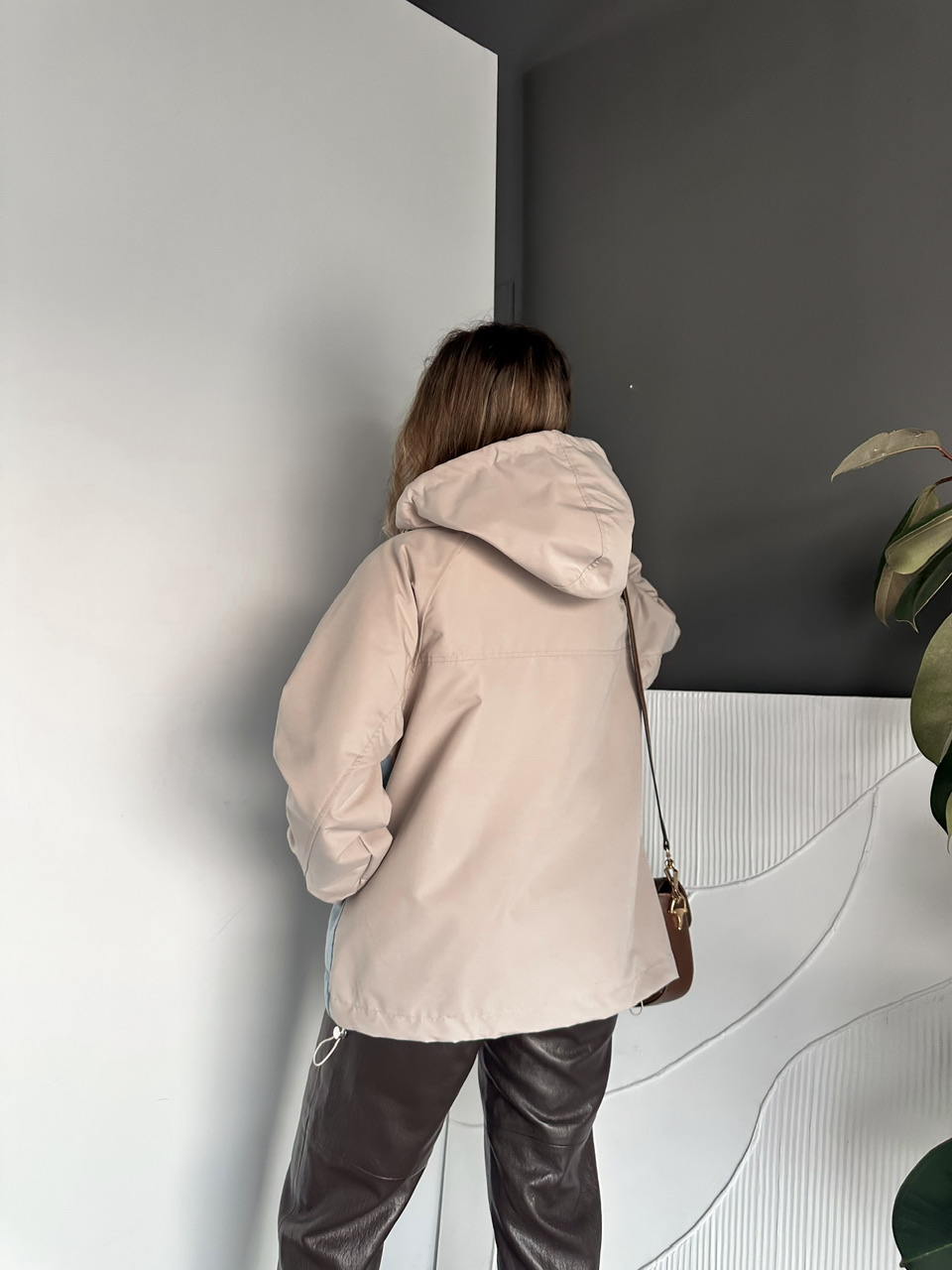Taş Büzülebilir Oversize Ceket