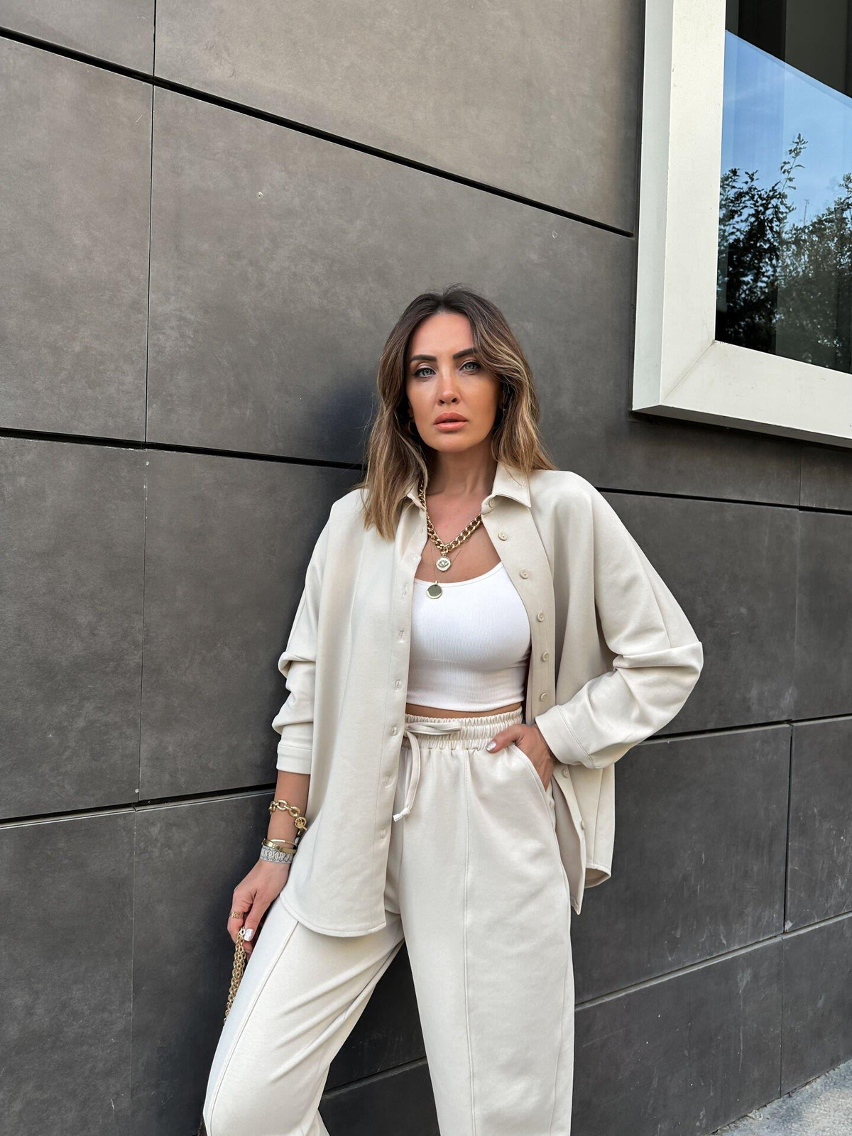 Taş Gömlekli Modal Takım