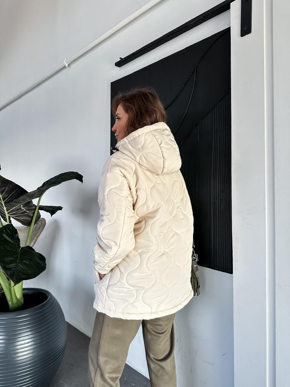 Taş Kapitone Çıtçıtlı Mont