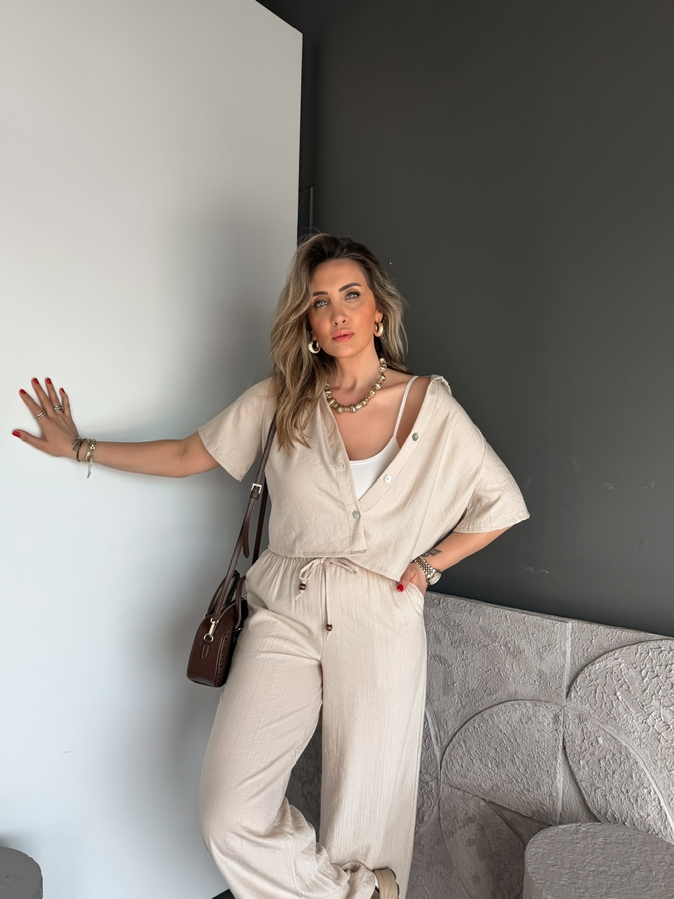 Taş Kraşlı Relax Kesim Takım