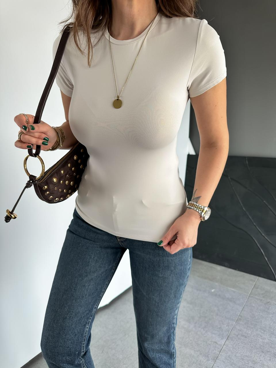 Taş Likralı Cotton Orijinal Tshirt