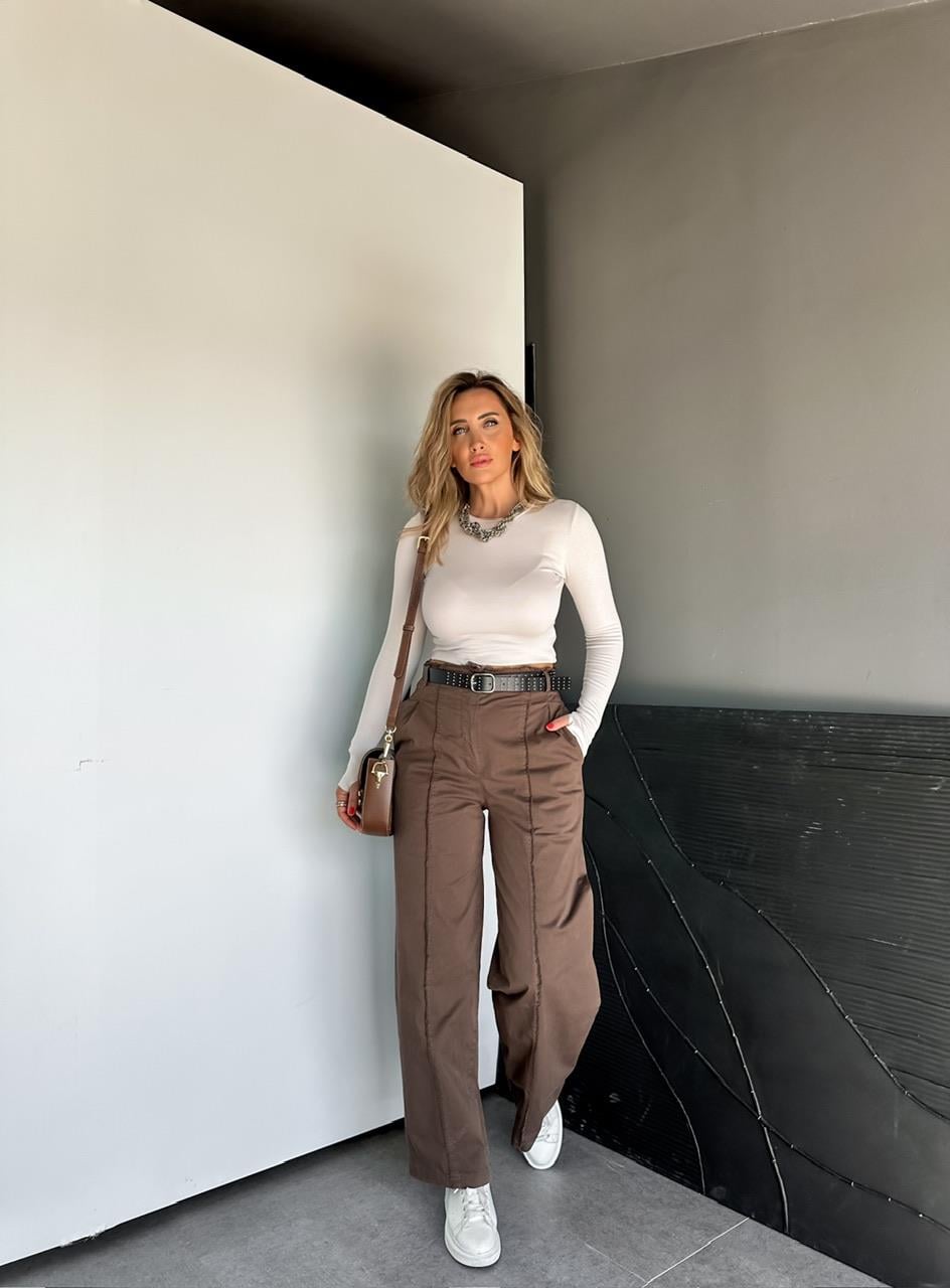 Taş Modal Parmak Geçirmeli Tshirt