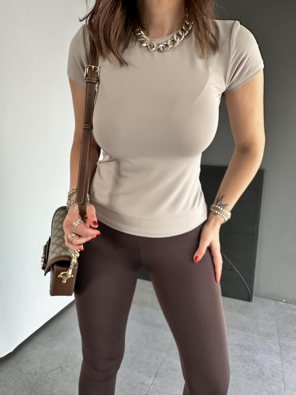 Vizon Likralı Cotton Orijinal Tshirt
