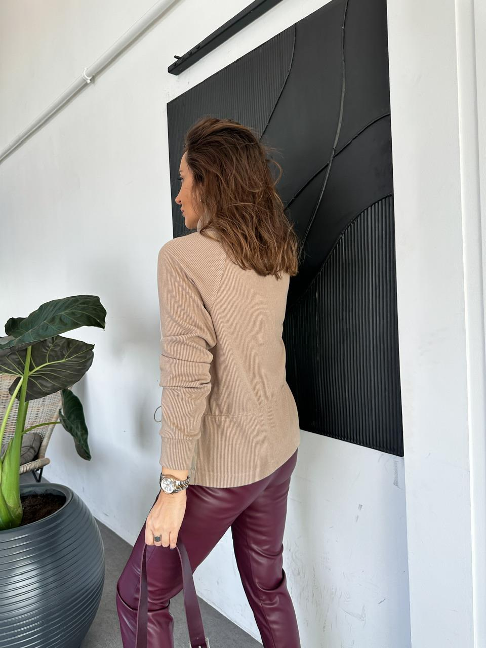 Vizon Paraşüt Detaylı Fermuarlı Sweatshirt
