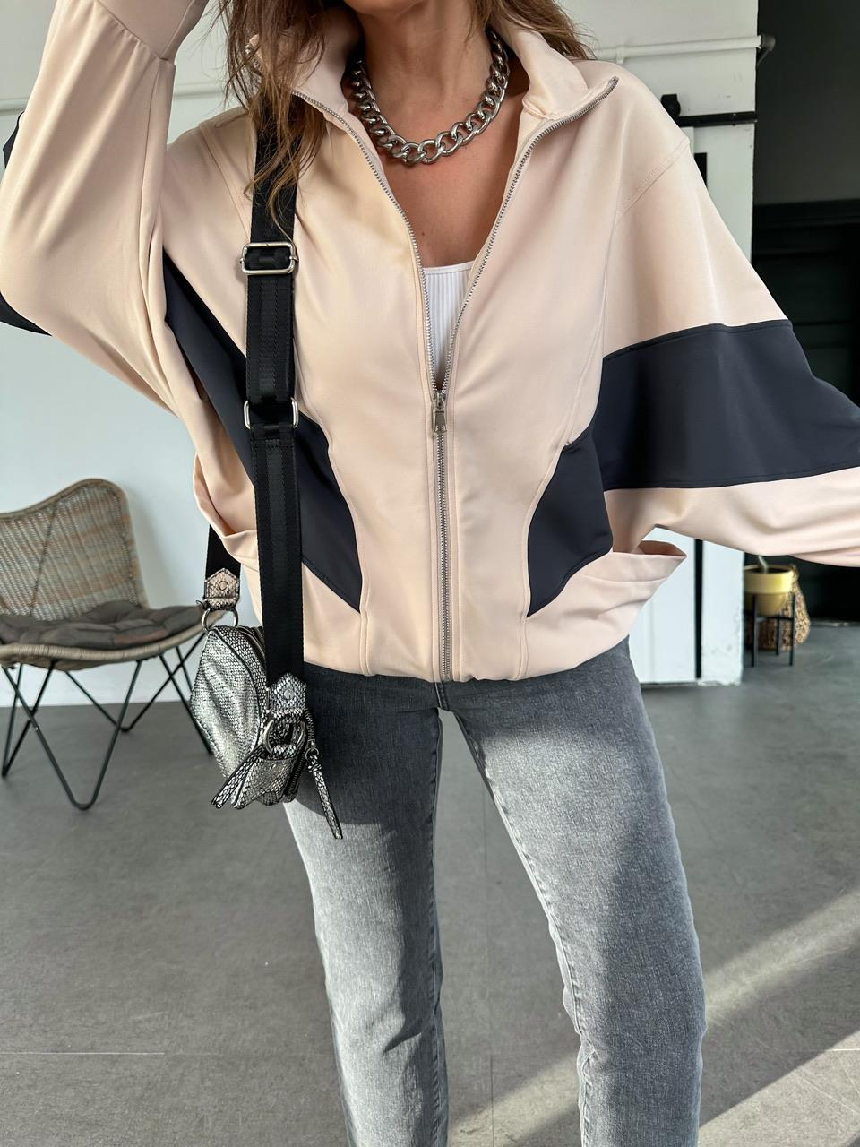 Yarasa Kol Parçalı Sweatshirt