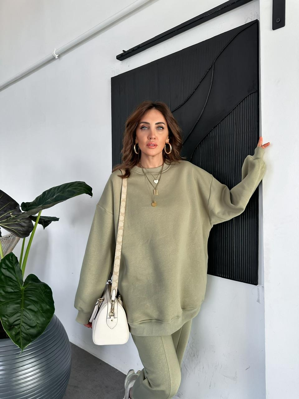 Yeşil Bisiklet Yaka Salaş Basic Takım