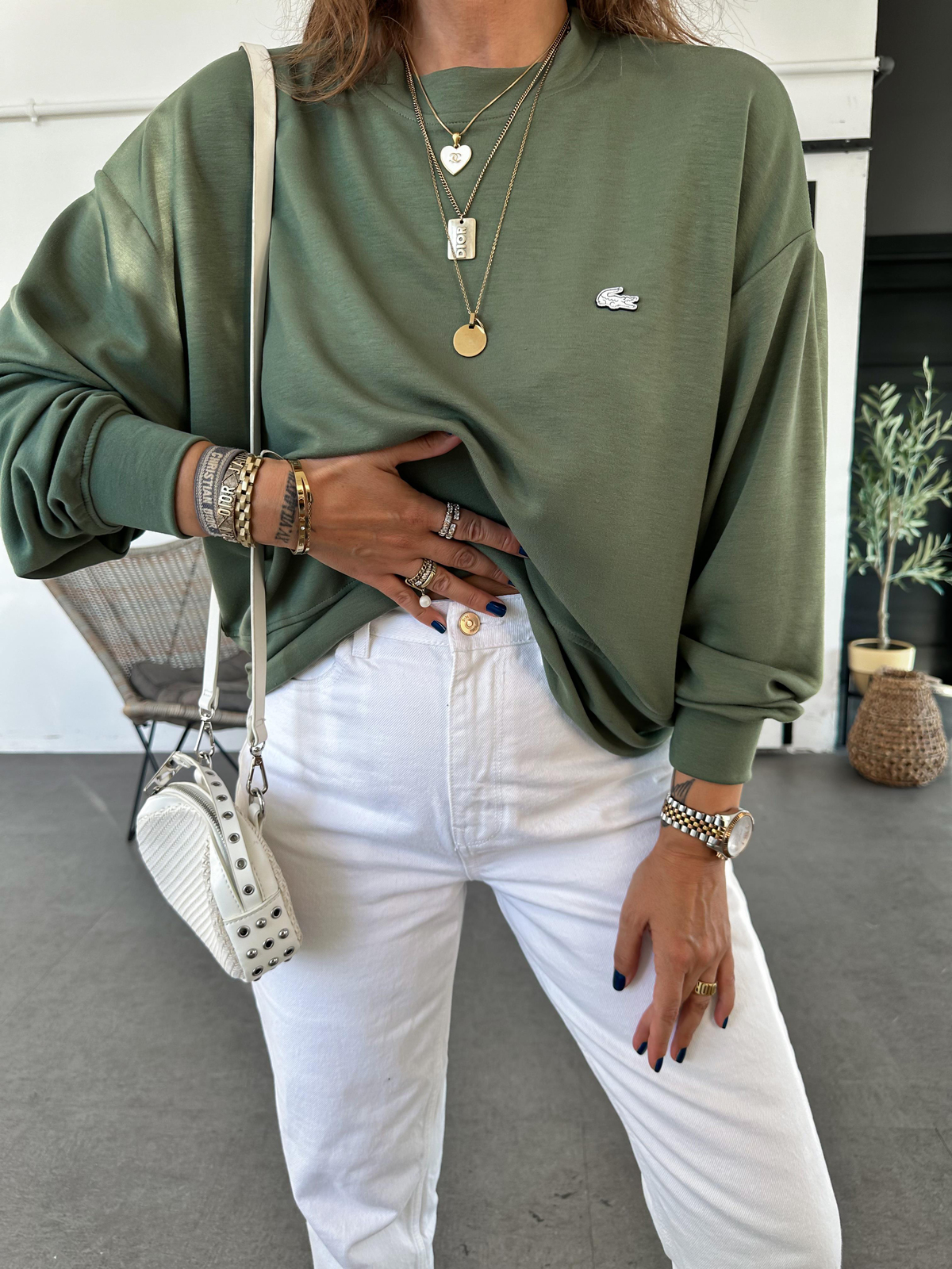 Yeşil Modal Premium Sweatsthirt
