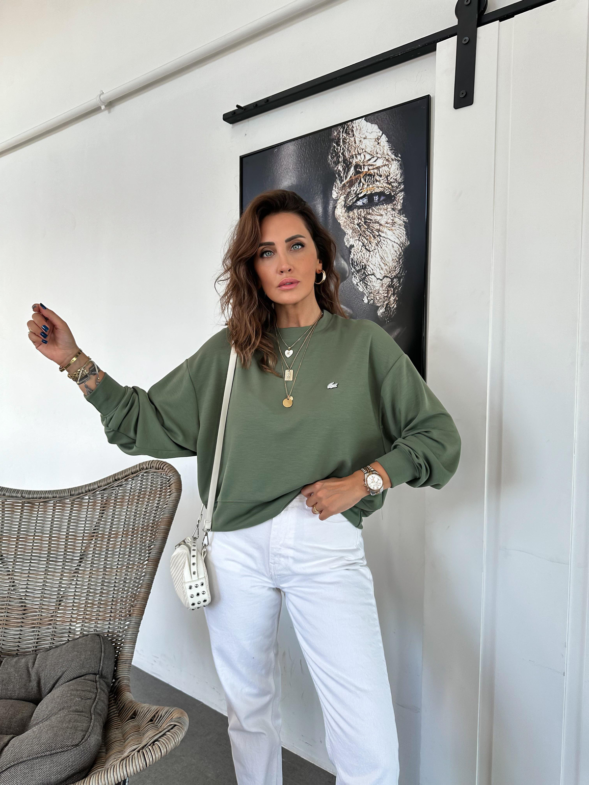 Yeşil Modal Premium Sweatsthirt