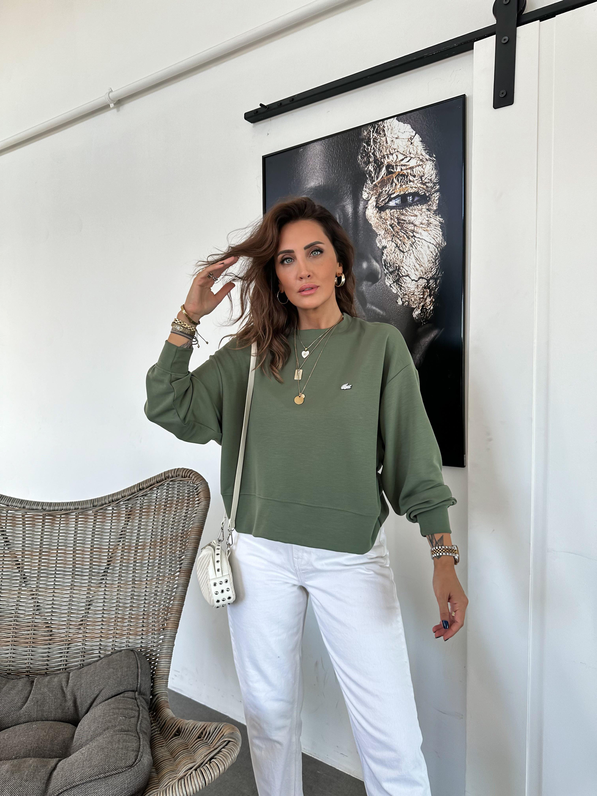 Yeşil Modal Premium Sweatsthirt