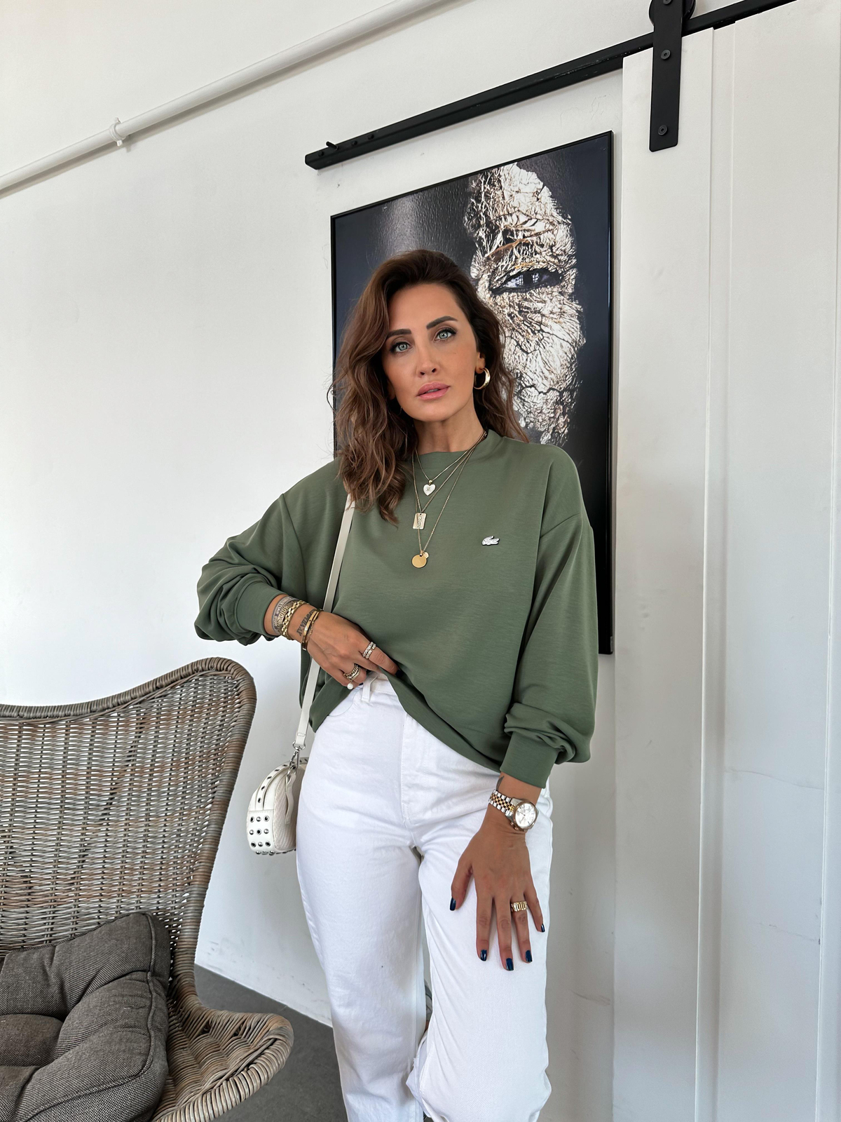 Yeşil Modal Premium Sweatsthirt