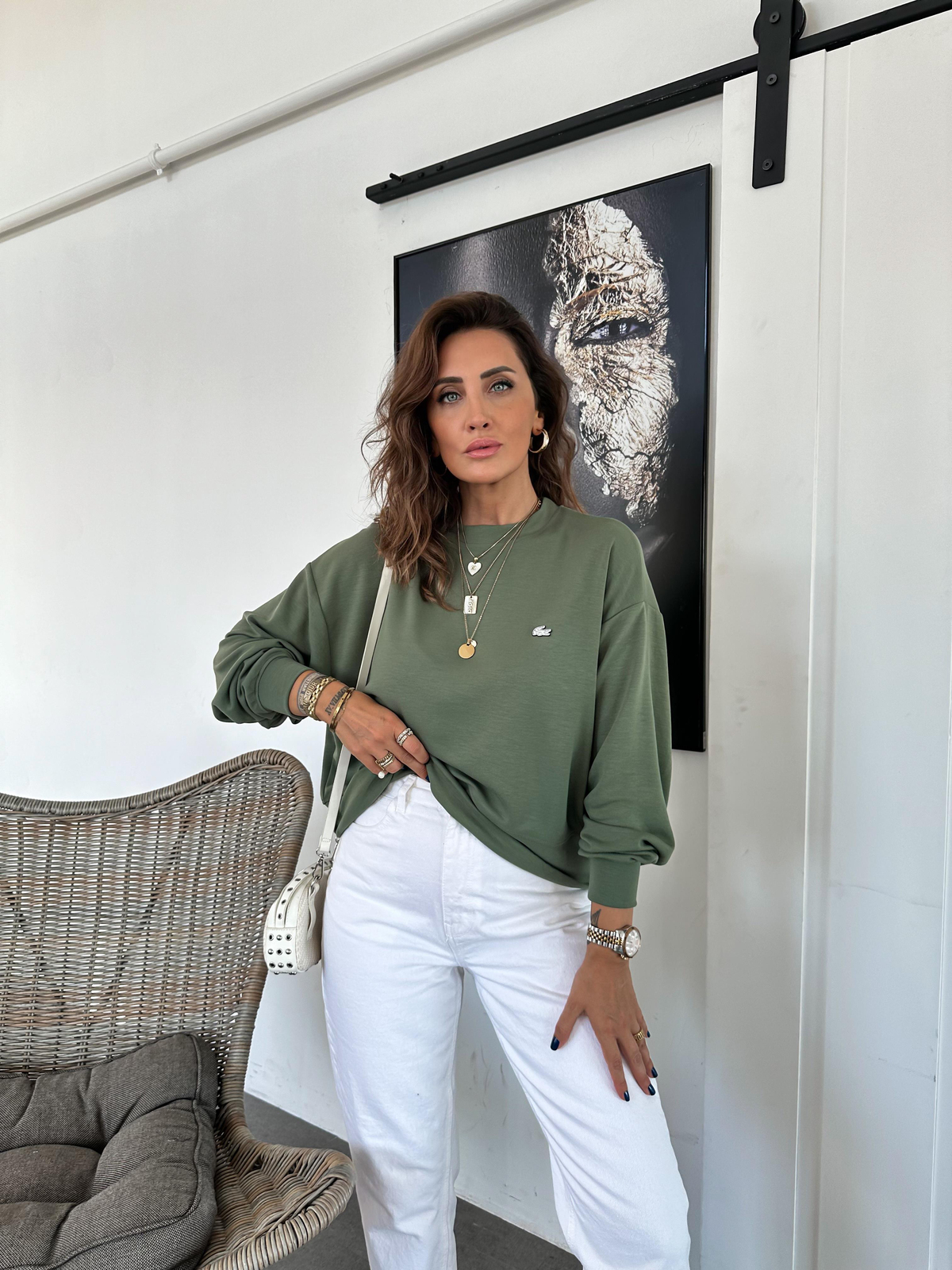 Yeşil Modal Premium Sweatsthirt