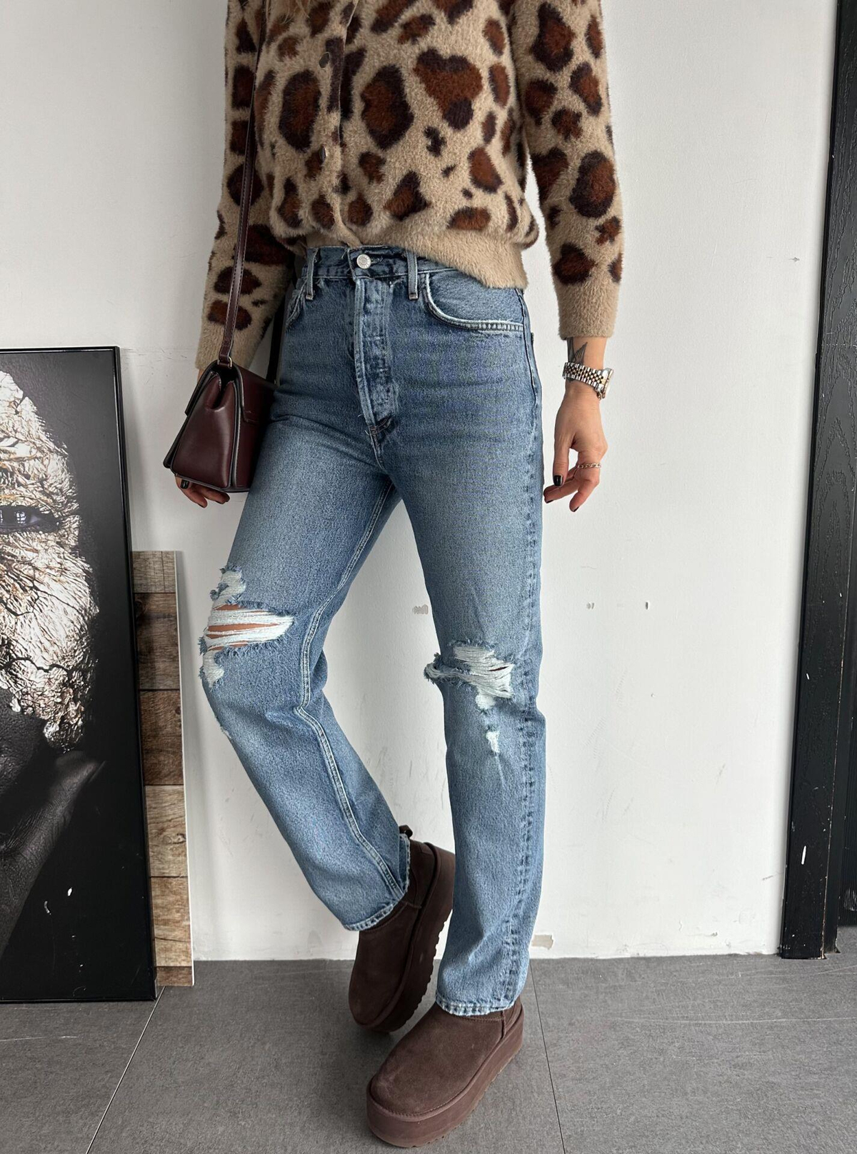 Yırtık Detaylı Premium Jean