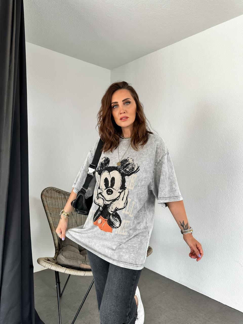 You Miki Yıkamalı Tshirt