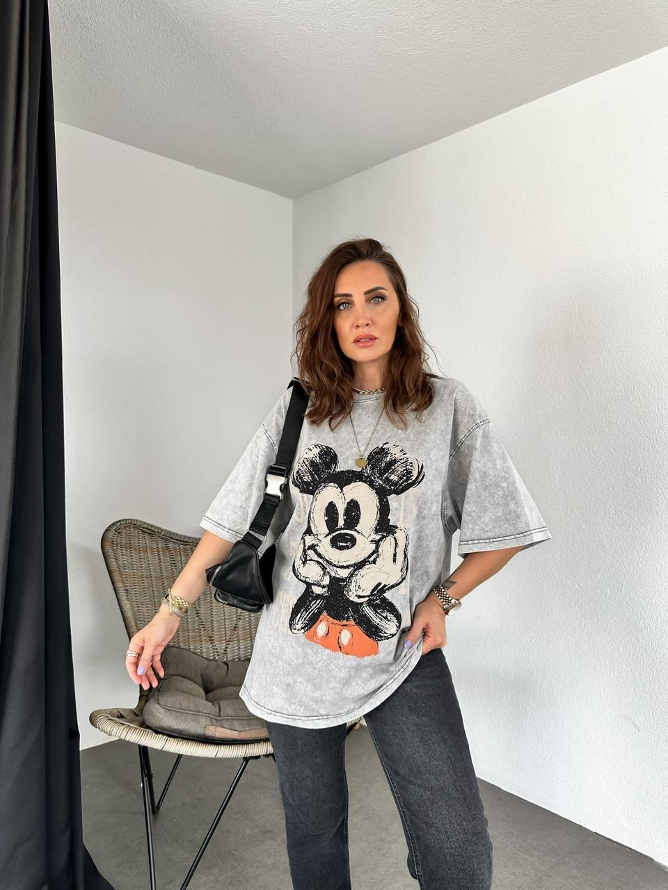 You Miki Yıkamalı Tshirt