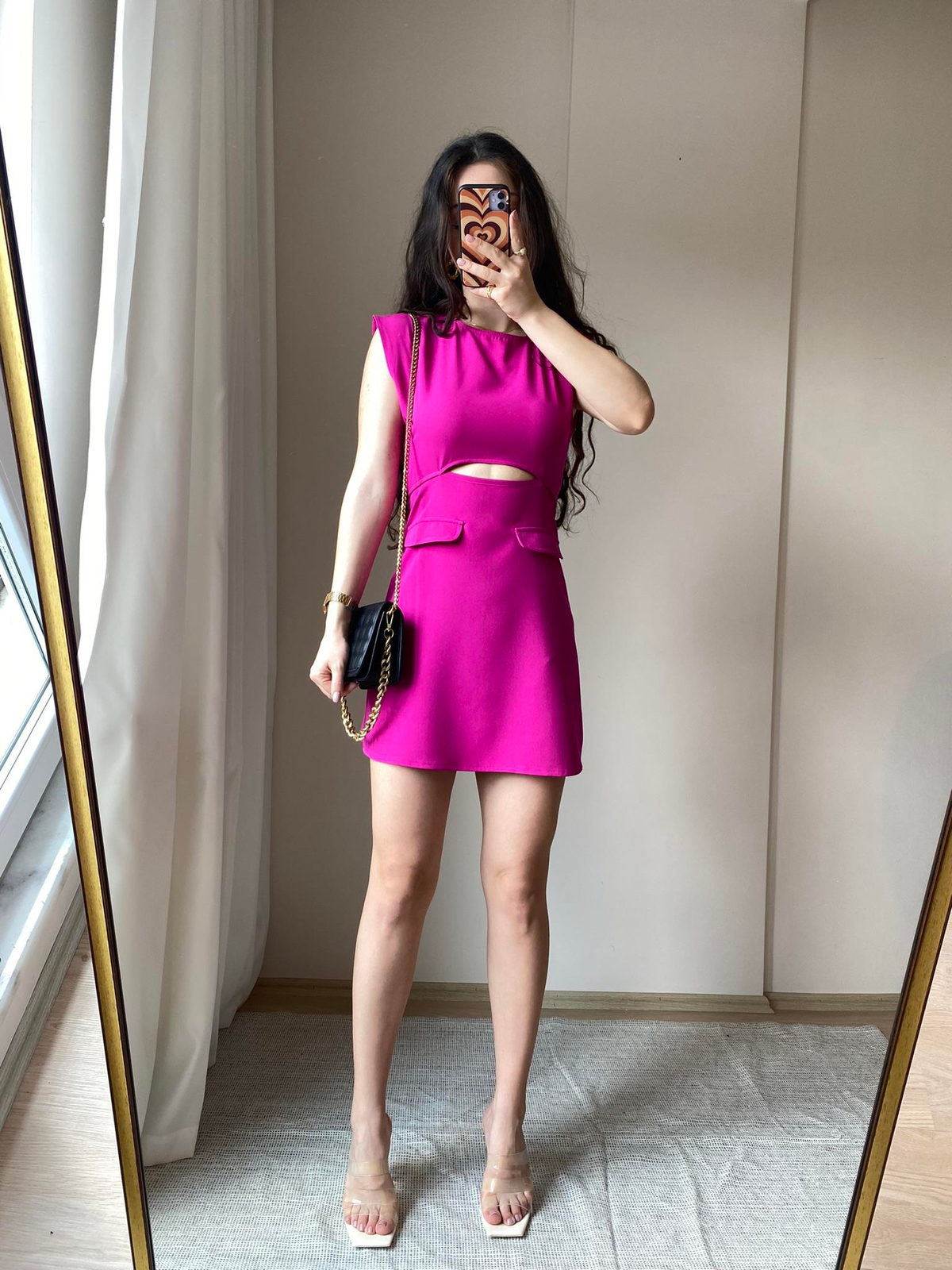 Audrey Pembe Elbise