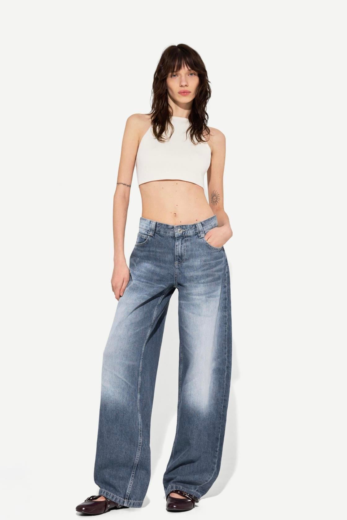 Brshk Orj. Vintage Blue Baggy Jean