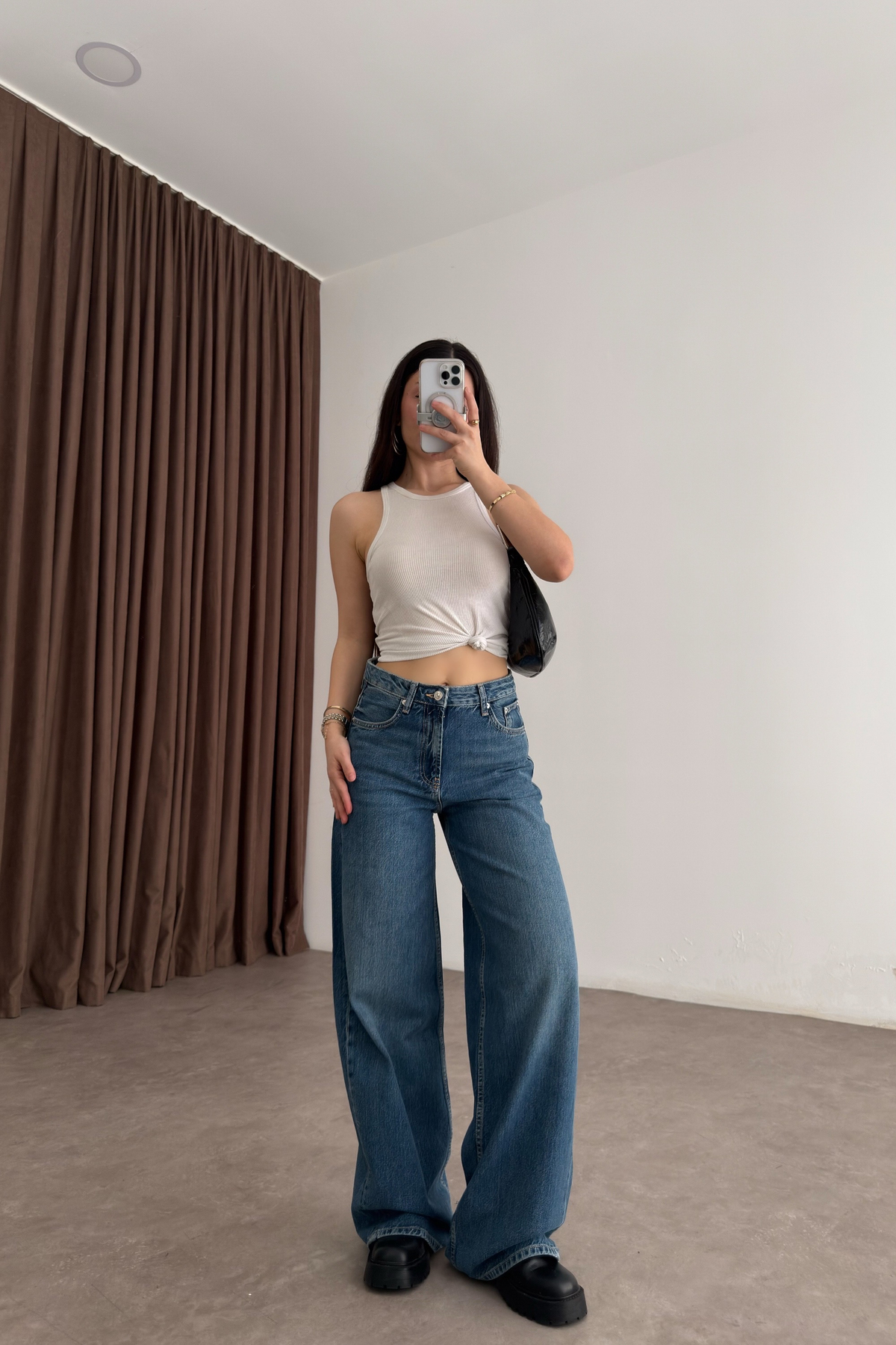 Clns Orj. Orta Mavi Loose Fit Jean