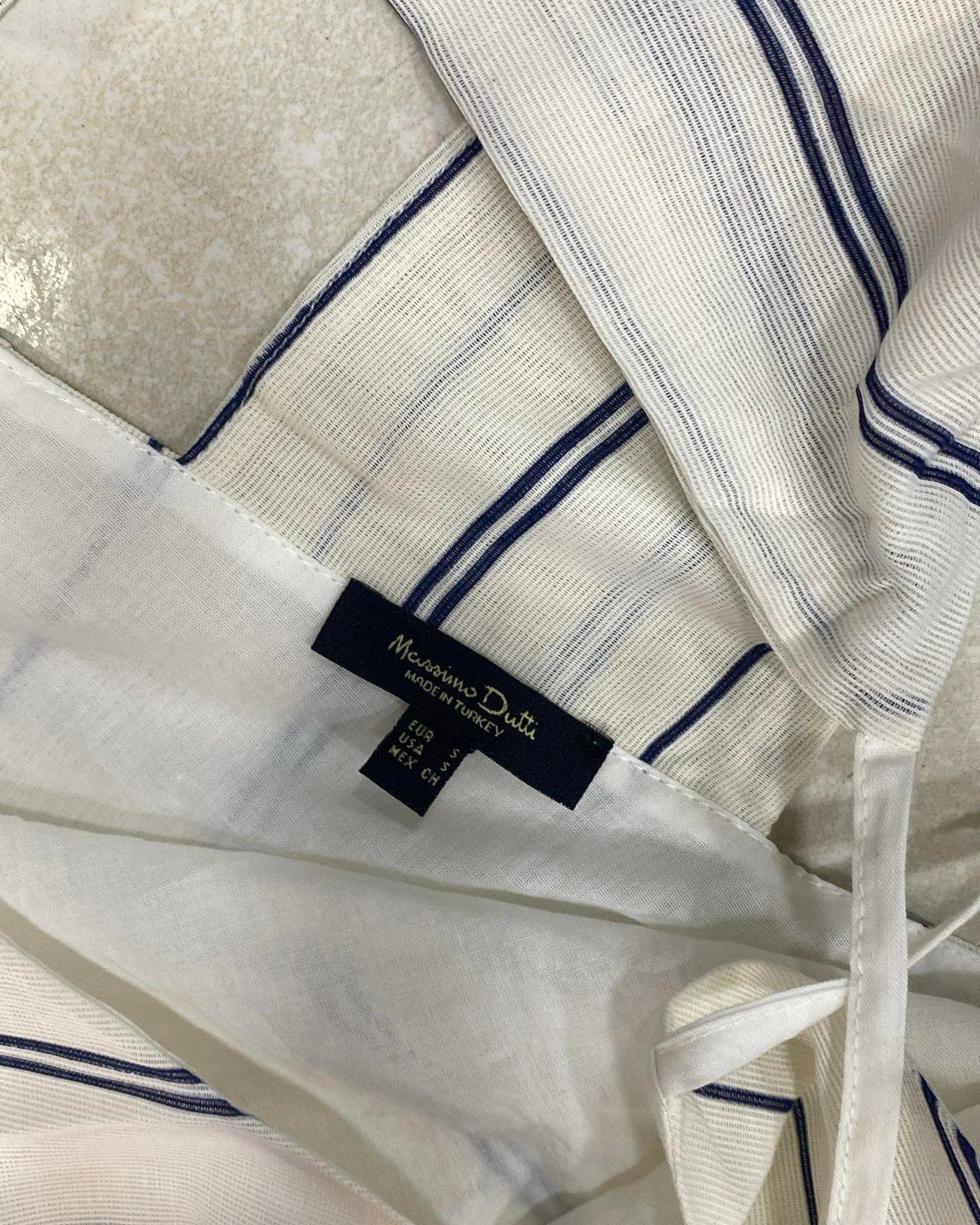 Mssimo Dtti Orj. Dokuma Çizgili Elbise