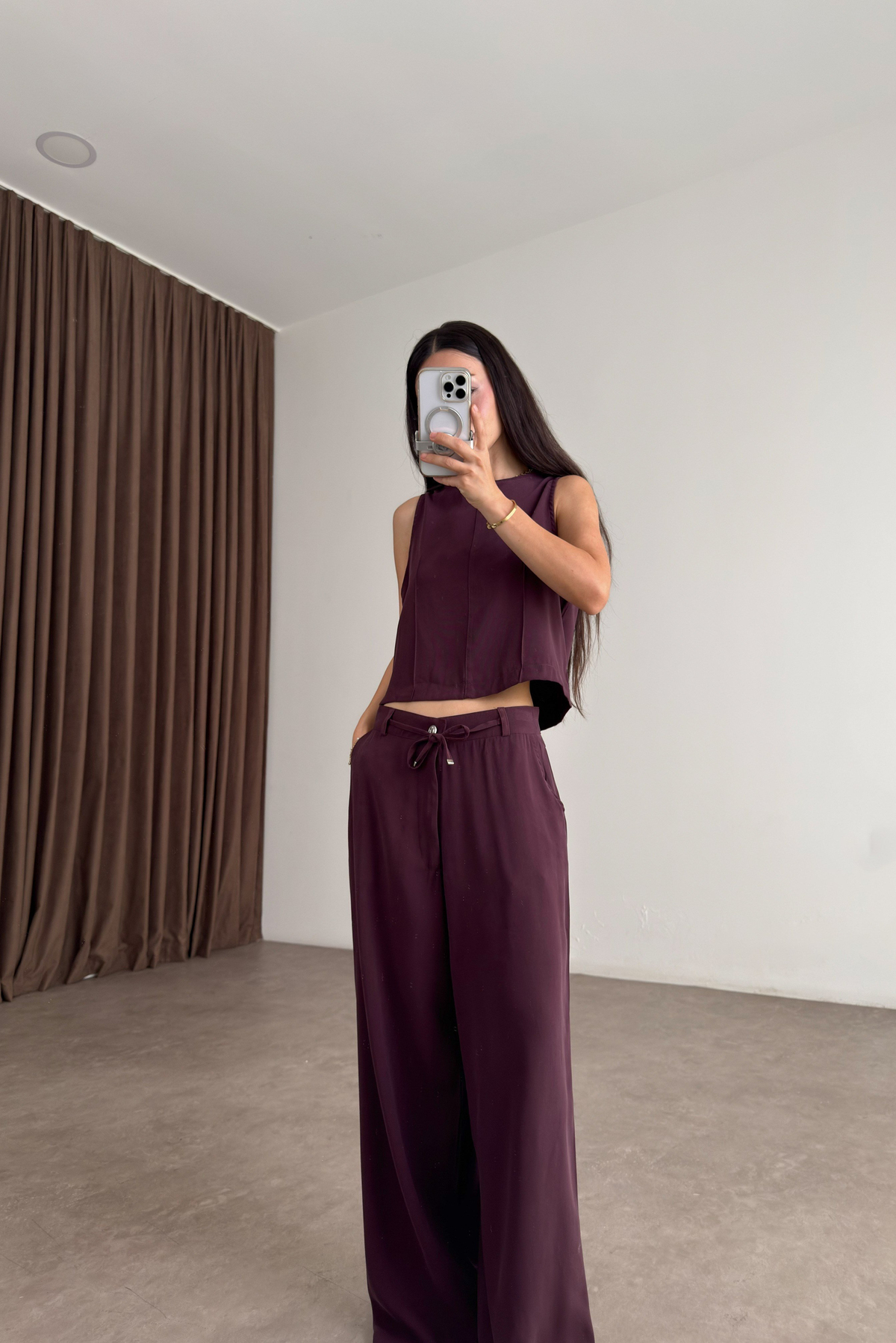 Maren Mürdüm Kolsuz Bluz Pantolon Takım