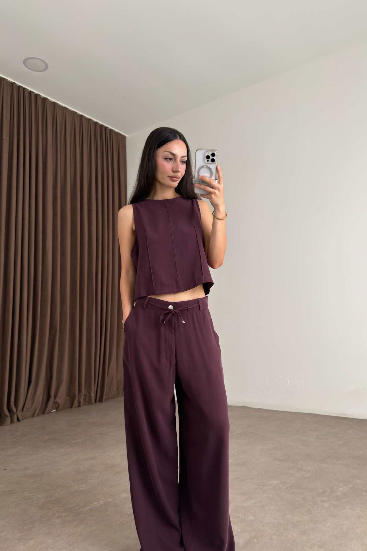 Maren Mürdüm Kolsuz Bluz Pantolon Takım