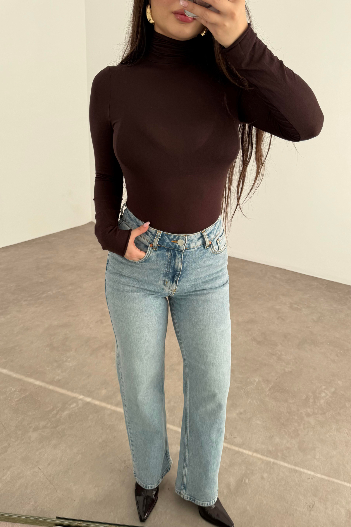 ND Yüksek Belli Comfort Strerch Açık Mavi Jean