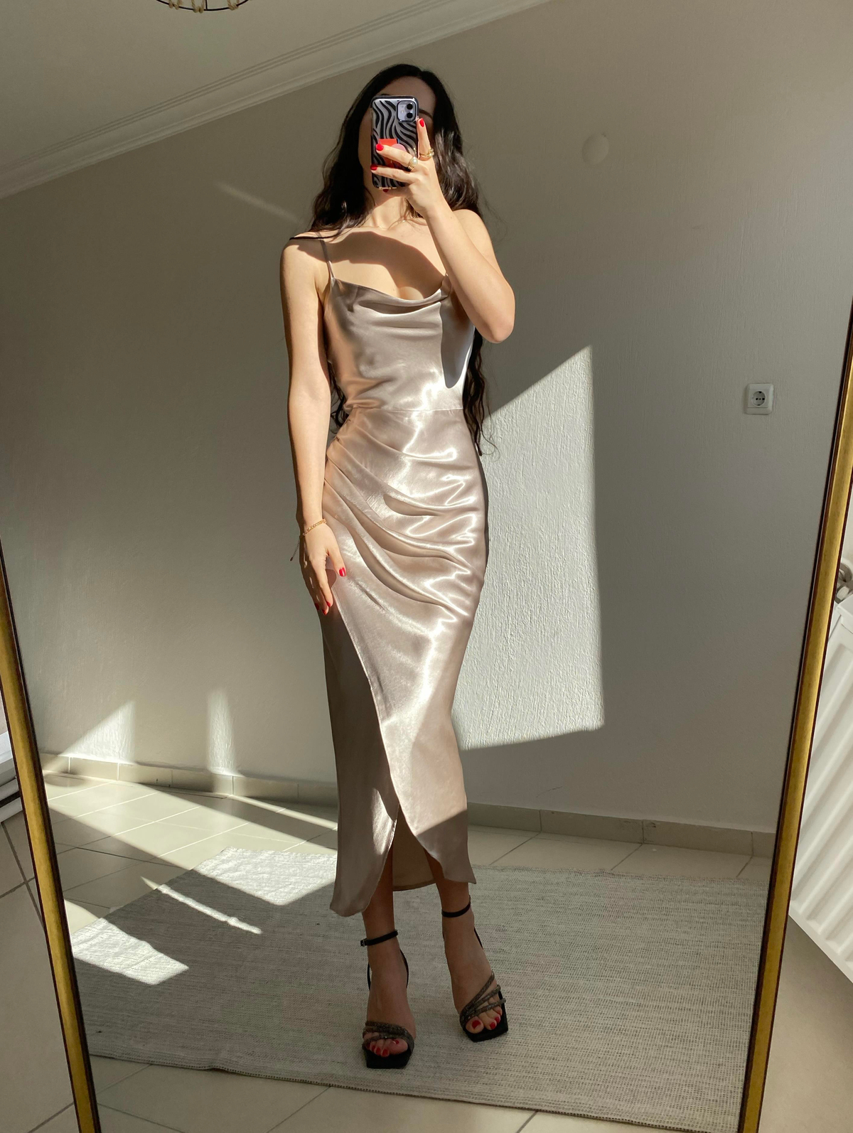 Rosie İpek Saten Elbise