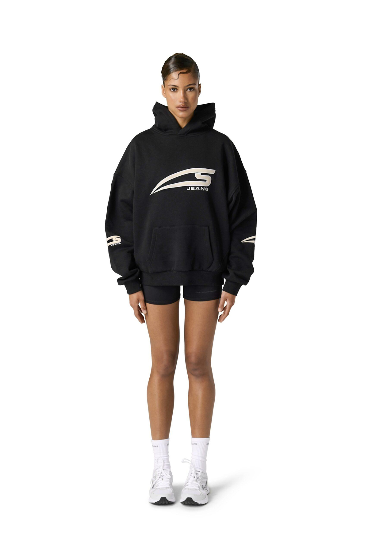 Skrs Logolu Siyah Sweatshirt