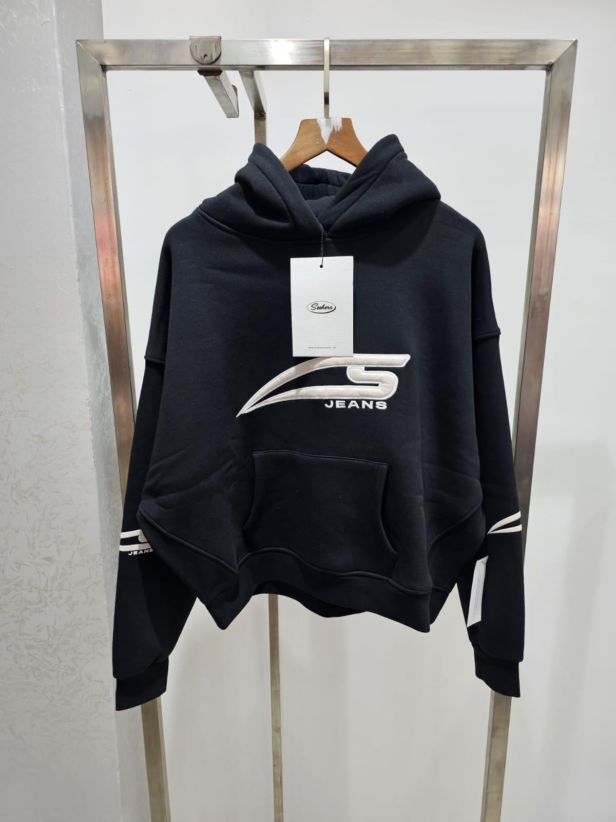 Skrs Logolu Siyah Sweatshirt