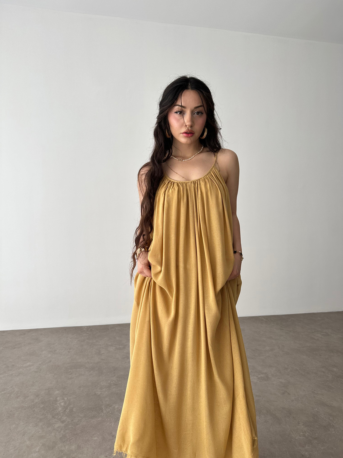 Valeria Premium Hardal Elbise