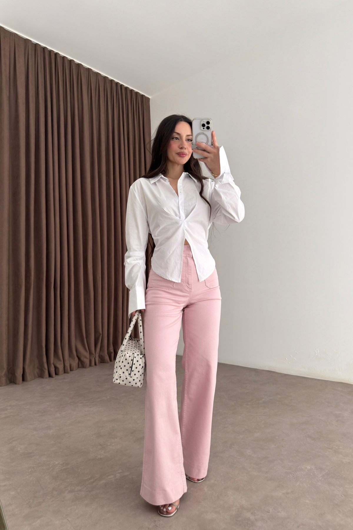 Zra Orijinal Önü Cep Detaylı Soft Pembe Jean