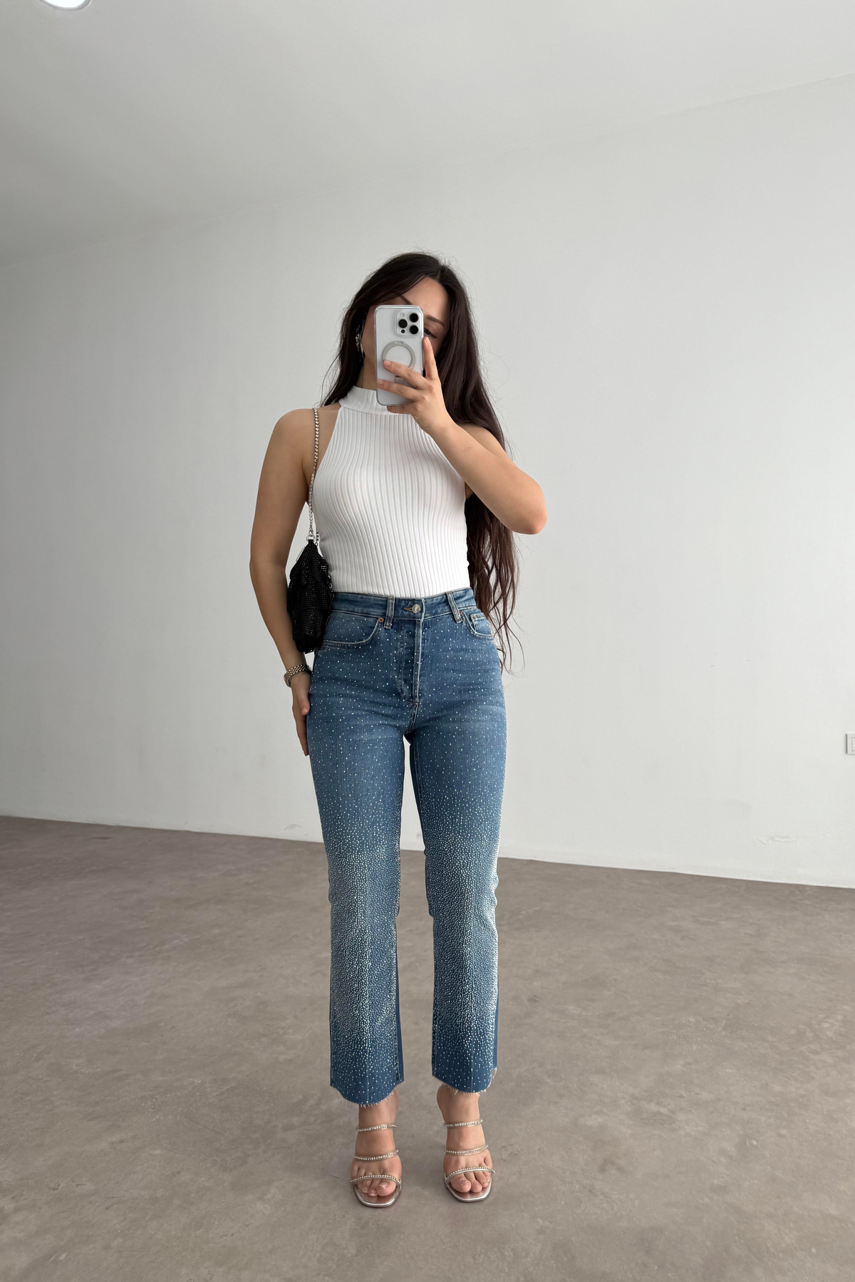 Zra Orj. Full Taşlı Işıltılı Jean