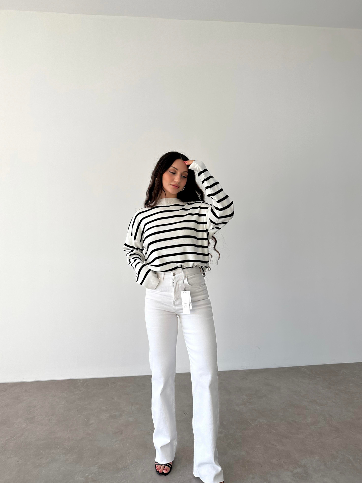 ZRA Premium Straightleg Jean Beyaz